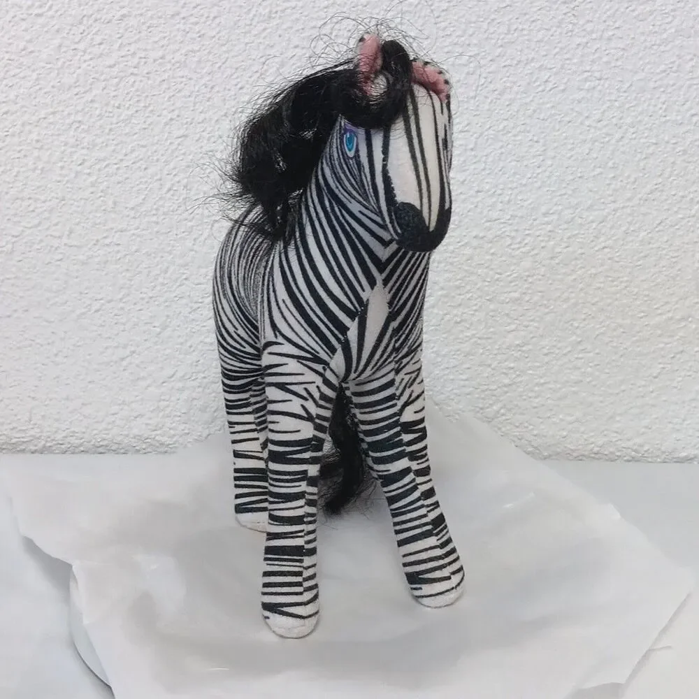 Animal Lovin Barbie Zebra Plush 1988 Standing Stuffed Animal Friend Replacement